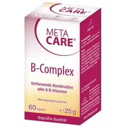 Meta Care B-Complex Kapseln - Alle 8 B-Vitamine in aktiver Form, unterstützt Stoffwechsel und Wohlbefinden