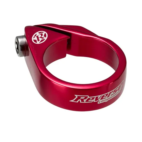 Reverse Alu Fahrrad MTB Ebike Sattelstützen Bolt Klemme 34,9mm'' rot