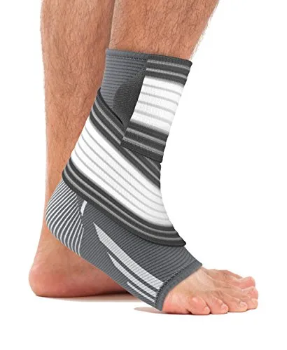 bonmedico Sprunggelenkbandage, Einstellbares bandage fußgelenk, Flexible Knöchelbandage, Ultra Dünn Fußbandage, Rechte und Linke Fußgelenk, für Damen & Herren