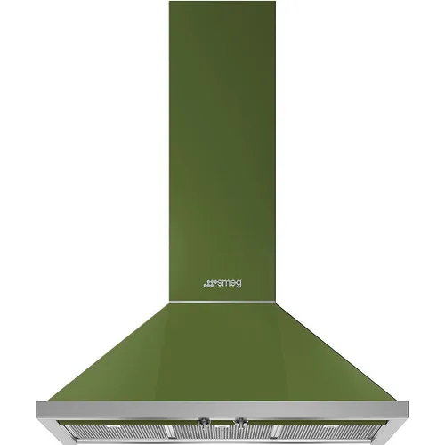 Smeg KPF9OG Dekor-Wandhaube Olivgrün 90 cm Portofino von Smeg