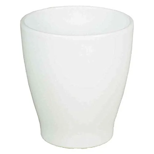 INNA-Glas Keramik Orchideenvase, Ø13,2cm, 15cm, weiß - Pflanztopf/Orchideen-Blumentopf