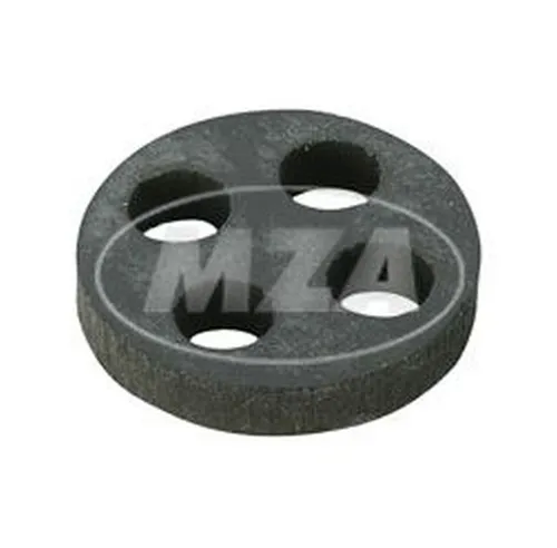 Dichtung f. Kraftstoffhahn, 4-Loch D =17,7 mm Simson und MZ in schwarz von MZA