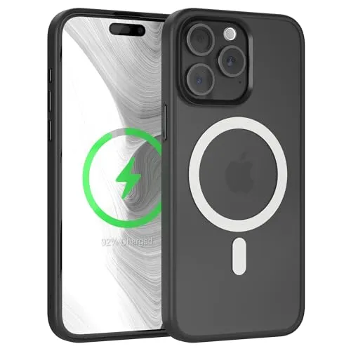 EAZY CASE Ultra Schutz Outdoor Hülle kompatibel mit iPhone 15 Pro Max kompatibel mit Qi-Charging, hochwertige Schutzhülle mit Aufprallschutz, Stoßfest, Kratzfest, Handyhülle mit Kameraschutz, Schwarz
