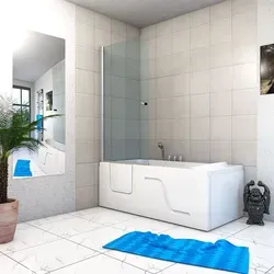 Seniorendusche und Sitzwanne Kombination S17D-TH-R 75x150cm