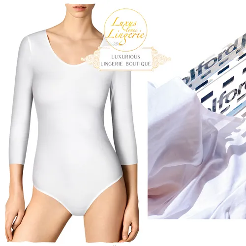 PURE STRING BODY by Wolford XS white weiß Verführerisch mit flachen Abschlüssen