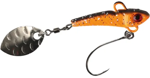Paladin Ultralight Action Spin | 4,5g | Schwarz-Orange-Glitter