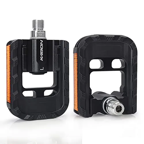 KABON Faltbare Fahrradpedale mit Anti-Rutsch und Reflektoren