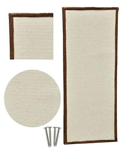 Nanook Riesiges Sisal Kratzbrett 110 x 45 cm - Kratzbaum Zubehör: Extragroßes Kratzbrett für Katzen, aus robustem Sisal mit Plüschumrandung, ideal für Boden und Wände, extrem kratzfest und stabil.