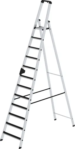 Stufen-Stehleiter einseitig begehbar mit clip-step 12 Stufen