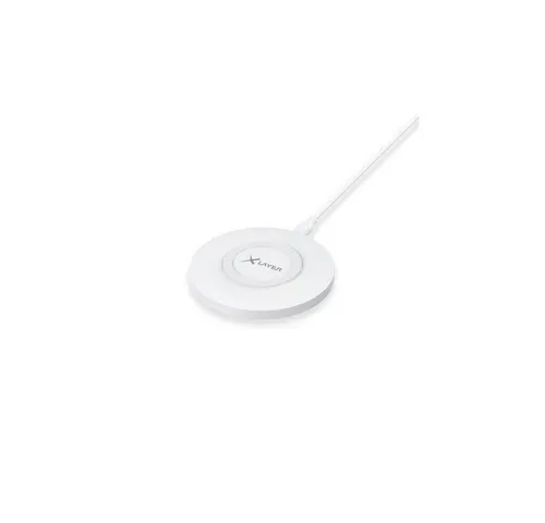 XLAYER Ladestation Wireless Charging Pad Basic 10W Qi-zertifiziert, weiß Wireless Charger