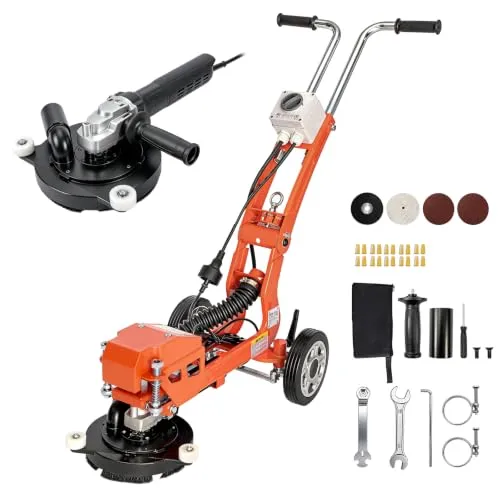 VEVOR Elektrischer Betonschleifer 1400W – Handgeführter Bodenschleifer