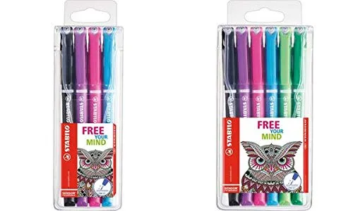 Fineliner Sensor 4ST sortiert STABILO 189 402 Colortangle