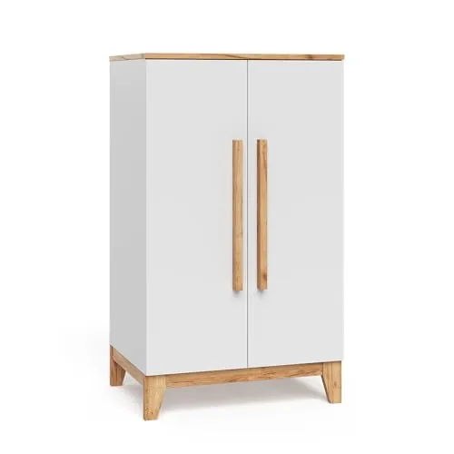 Produktbild VitaliSpa Kinderkleiderschrank Malia, Weiß/Artisan, 70 x 120 cm