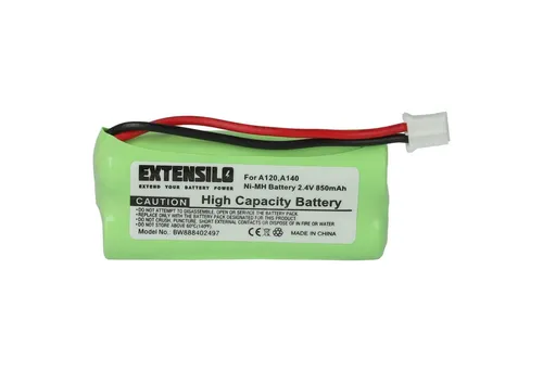 Extensilo Akku Kompatibel Mit Siemens Gigaset A26, A245, A245 Weiß, A245 Duo, A260 Schnurlos Festnetz Telefon (850mah, 2,4v, Nimh)