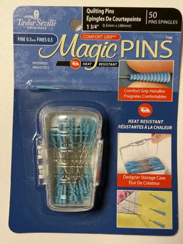 50er Pack Stecknadeln Magic Quilting Pins Fine Taylor Seville (0,5 mm x 48 mm)