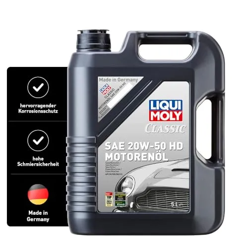 LIQUI MOLY Classic Motorenöl SAE 20W-50 HD | 5 L | mineralisches Motoröl | Art.-Nr.: 1129