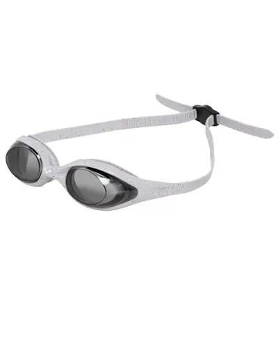 ARENA Schwimmbrille Spider 000024 R_Smoke-Grey - Schwimmbrille für junge Schwimmer, passt sich dank 4 Nasenstege individuell an und bietet optimalen UV-Schutz für beste Leistung im Wasser.
