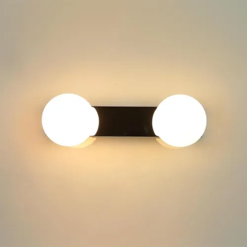 Licht-Erlebnisse Spiegelleuchte Chrom G9 2-flammig - Moderne Spiegelleuchte aus Metall und Glas, ideal für Bad und Küche mit abgerundeten Ecken und hochwertiger Verarbeitung aus der EU.