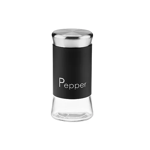 Galicja Gewürzdosen GRENO – Gewürz Organizer – Pfefferstreuer – Gewürzstreuer – Spice Jars – Salzstreuer klein – 150ml Gewürzgläser fur PEPPER Schwarz