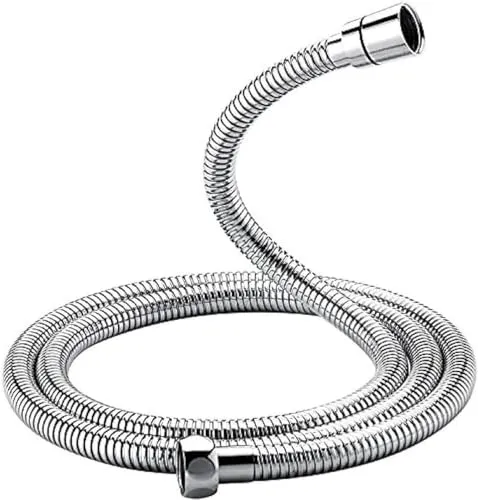 GRIFEMA COMPLENTOS-G851 Brauseschlauch, Verdrehsicher in Edelstahl-Optik (150 cm) / Extrem flexibler Duschschlauch, Chrom