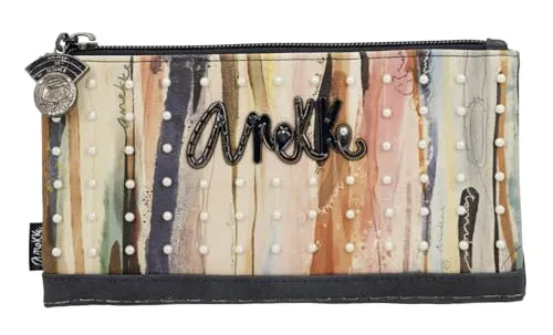 Anekke Hollywood Studio Flexible RFID Wallet L Navy Blue - Damen-Geldbörsen mit stilvollem Design, geräumiger Fächeraufteilung und RFID-Schutz für sichere Zahlungen.