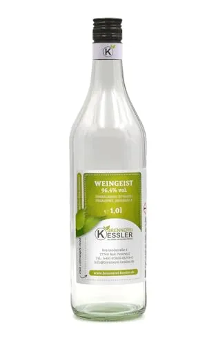 Brennerei Kessler Weingeist Primasprit Ethanol Trinkalkohol 96,4%