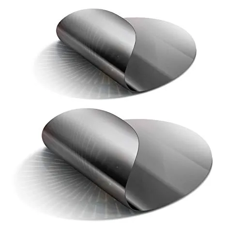 Antihaft Dauer-Bratfolie Set für Pfannen Ø 24cm & 28cm - Backunterlagen für gesundes Kochen und Braten ohne Fett. Wiederverwendbar, spülmaschinenfest und bis 260°C hitzebeständig. Ideal für fettfreie Zubereitung von Fleisch, Fisch und Gemüse.