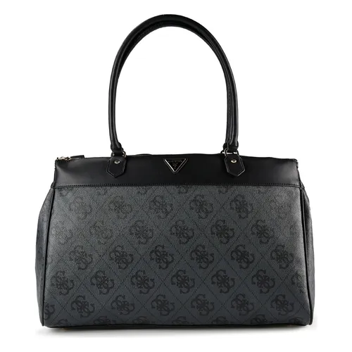 Guess Berta Schultertasche 34 cm grau TAS054054 - Stilvolle Guess Berta Schultertasche mit praktischem Reißverschlussfach und zusätzlichen Außentaschen für optimalen Stauraum. Hergestellt aus robustem Material, vereint sie Eleganz und Funktionalität für den modernen Alltag.