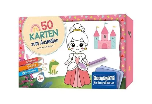 Karten zum Ausmalen - Zauberwelt: Mitnehmen, gestalten, verschenken (KARTOLINO Kinderspaßkarten) 50