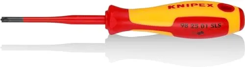 KNIPEX Schraubendreher (Slim) PlusMinus Pozidrivisolierender Mehrkomponenten-Griff, VDE-geprüft 187 mm, 98 25 01 SLS