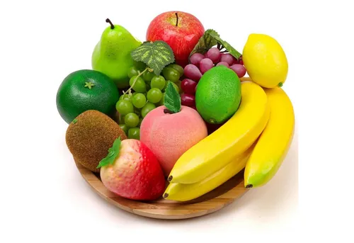 Kunstpflanze Künstliche Früchte 11er Banane Apfel Erdbeeren lebensecht C, LuxusKollektion