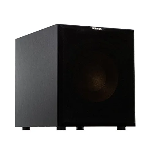 Klipsch R-12 SW Subwoofer - Schwarz, kraftvolle Bässe für Ihr Heimkino - Subwoofer mit leichtem IMG-Tieftöner für extreme Steifigkeit und präzise Basswiedergabe. Der eingebaute Digitalverstärker sorgt für hohe Effizienz und Flexibilität bei der Platzierung.