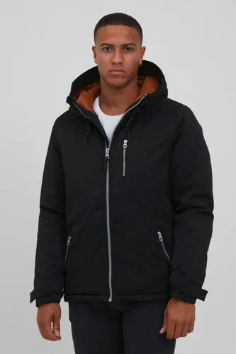 Blend Wintermantel BLEND BHLeto schwarz L (52/54) - Funktionsjacke mit Kapuze und Kordelzug, ideal für kalte Tage, bequem im regular fit und aus 100% Polyester gefertigt.