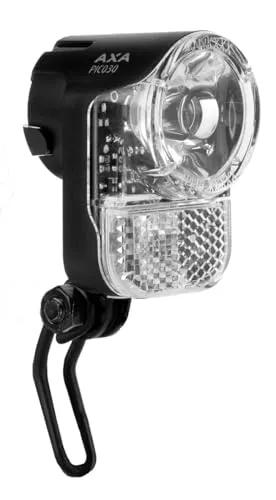 AXA Pico 30 Switch Fahrradlicht, 30 Lux LED Scheinwerfer