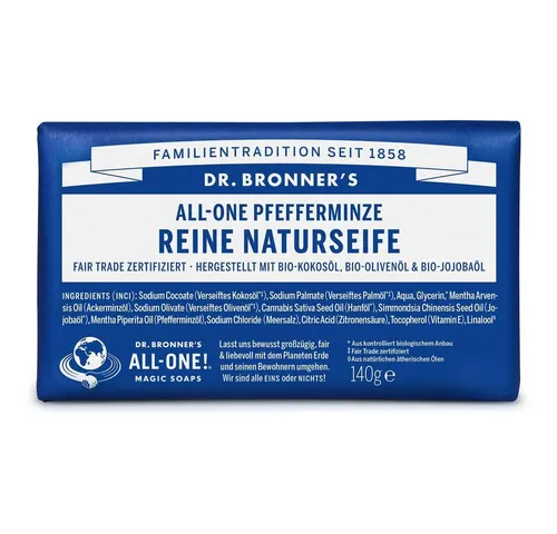 Dr-Bronner's All-One Pfefferminze Reine Naturseife 140 g von Dr. Bronners