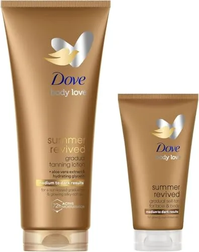 Dove Selbstbräunungslotion Summer Revived 200 ml + 75 ml von Dove
