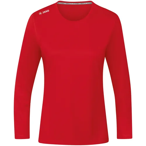 JAKO Sport-Langarmshirt Run 2.0 (100% Polyester, atmungsaktiv) rot Damen, Größe: 40