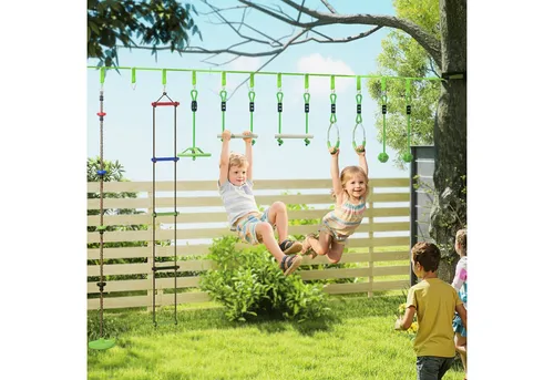 AIYAPLAY Slackline Ninja Warrior Hindernisparcours für Kinder