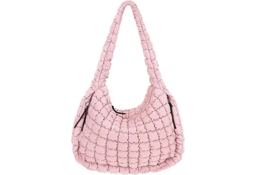 LuxusKollektion Umhängetasche Tasche Gesteppte Puffer Crossbody Tote Baumwolle Daunen Dz11-hell Rosa