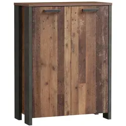 Forte Baltimore Sideboard 130 140 - Moderne Kommode für Wohnzimmer und Schlafzimmer, aus pflegeleichter Spannplatte mit 3 Schubladen und 3 Türen, bietet reichlich Stauraum und ist einfach aufzubauen.