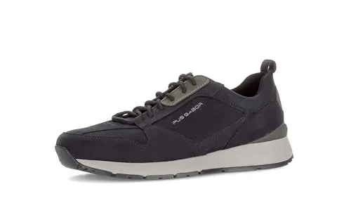 Pius Gabor Herren Sneaker, Männer Schnürschuhe,Wechselfußbett,lace-up Shoes,Low-tie,schnürer,Halbschuhe,Business,Black/Cactus,49.5 EU / 14 UK
