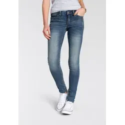 Arizona Skinny-fit-Jeans mit Keileinsätzen extra-enger Beinschnitt, niedrige Leibhöhe