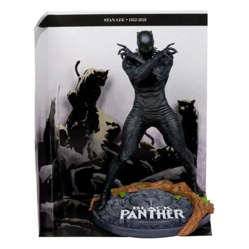McFarlane Toys Marvel Black Panther Sammlerstück 1:10 - Model Statuen, detailliertes Sammlerstück im Maßstab 1:10 mit einzigartiger Szene aus Marvel Knights #4 und Kunstkarte für Fans und Sammler