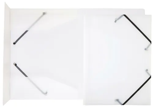 IDENA Gummizugmappe / DIN A4 / transparent