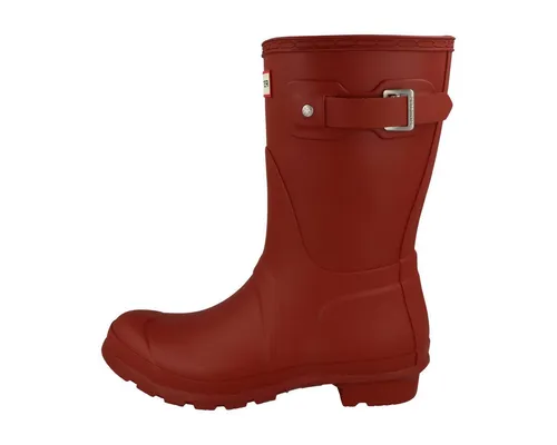 Hunter Original Short Gummistiefel Rot EU 38 - Stiefel für Damen, handgemacht aus Naturgummi, wasserdicht mit weichem Baumwollfutter für hohen Tragekomfort und perfekte Passform.
