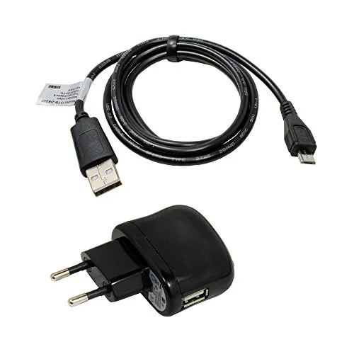 Denver TAQ-90052 ML Zubehörset, USB Kabel, USB Adapter, Micro USB, 2100mA