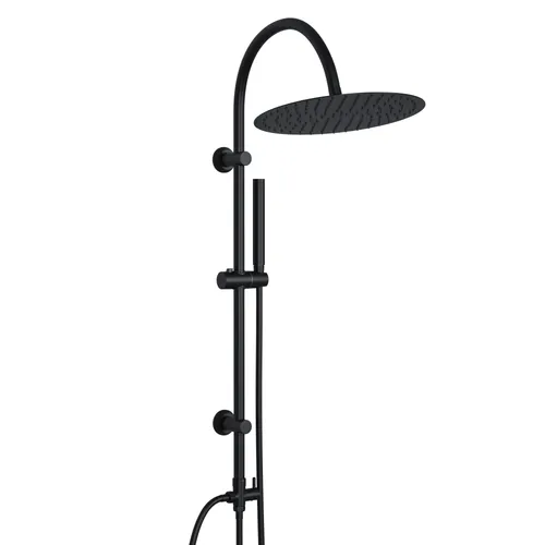 JOHO Regendusche Duschsystem XXL, Edelstahl Duschset mit Vintage U-förmiger Duschstange - Brausegarnituren mit großem 30cm Regenduschkopf aus Edelstahl und korrosionsbeständiger U-förmiger Duschstange für eleganten Stil und einfache Reinigung.