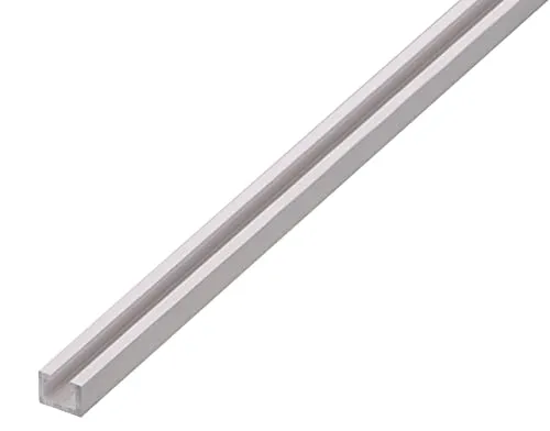 Alberts 492618 Nutprofil | Aluminium, silberfarbig eloxiert | Nutbreite 6 mm | 1000 x 14 x 10 mm