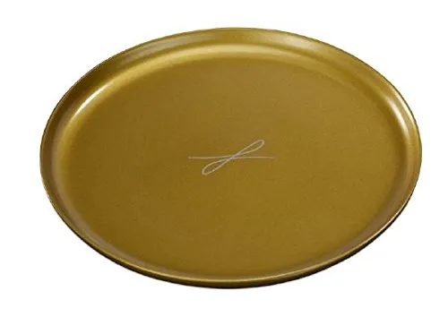 Kerzenteller, Dekoteller Rund Gold 15 cm