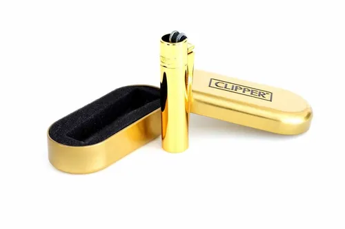 Clipper Metall Feuerzeug: Gold Glänzend von Clipper